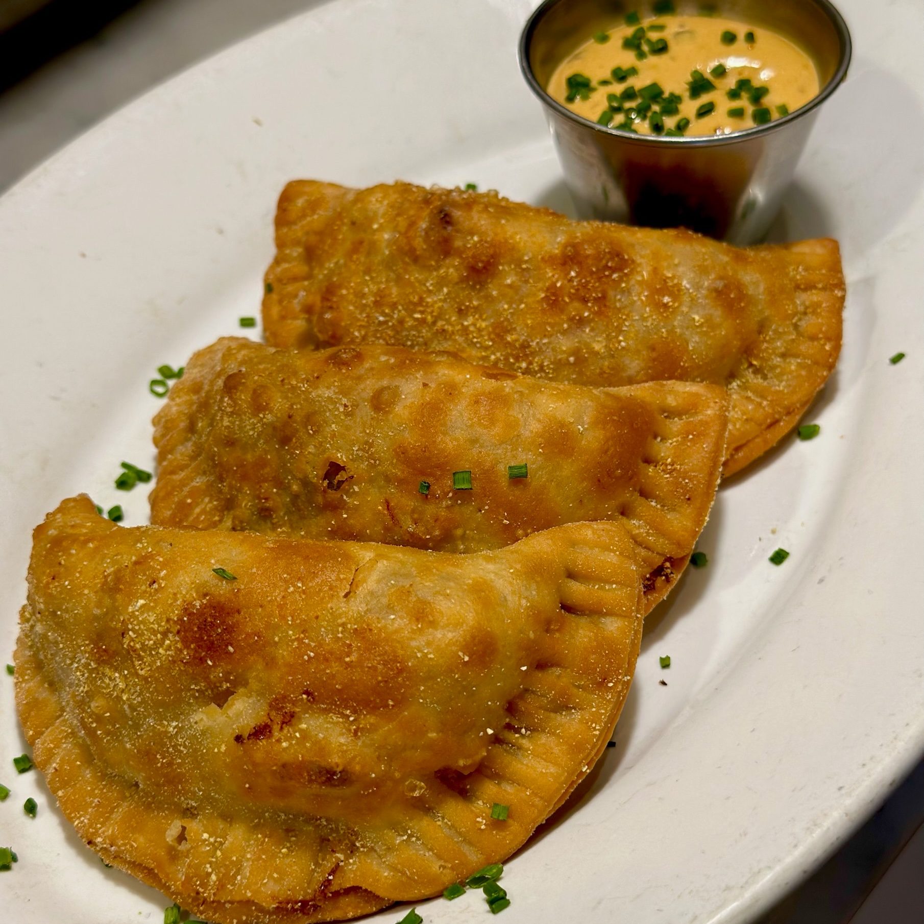 Spicy Chicken Empanadas.