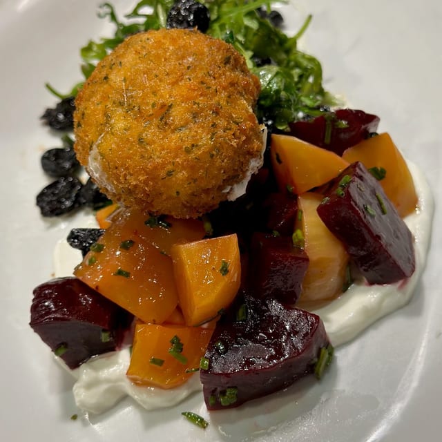 Fried Burrata Salad.