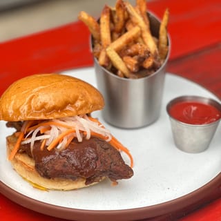 Boneless House Smoked Baby Back Rib Sandwich