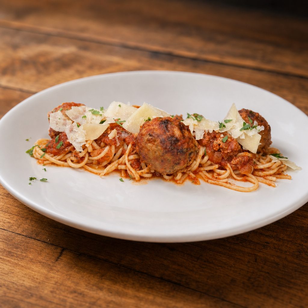 Linguine & Meatballs.