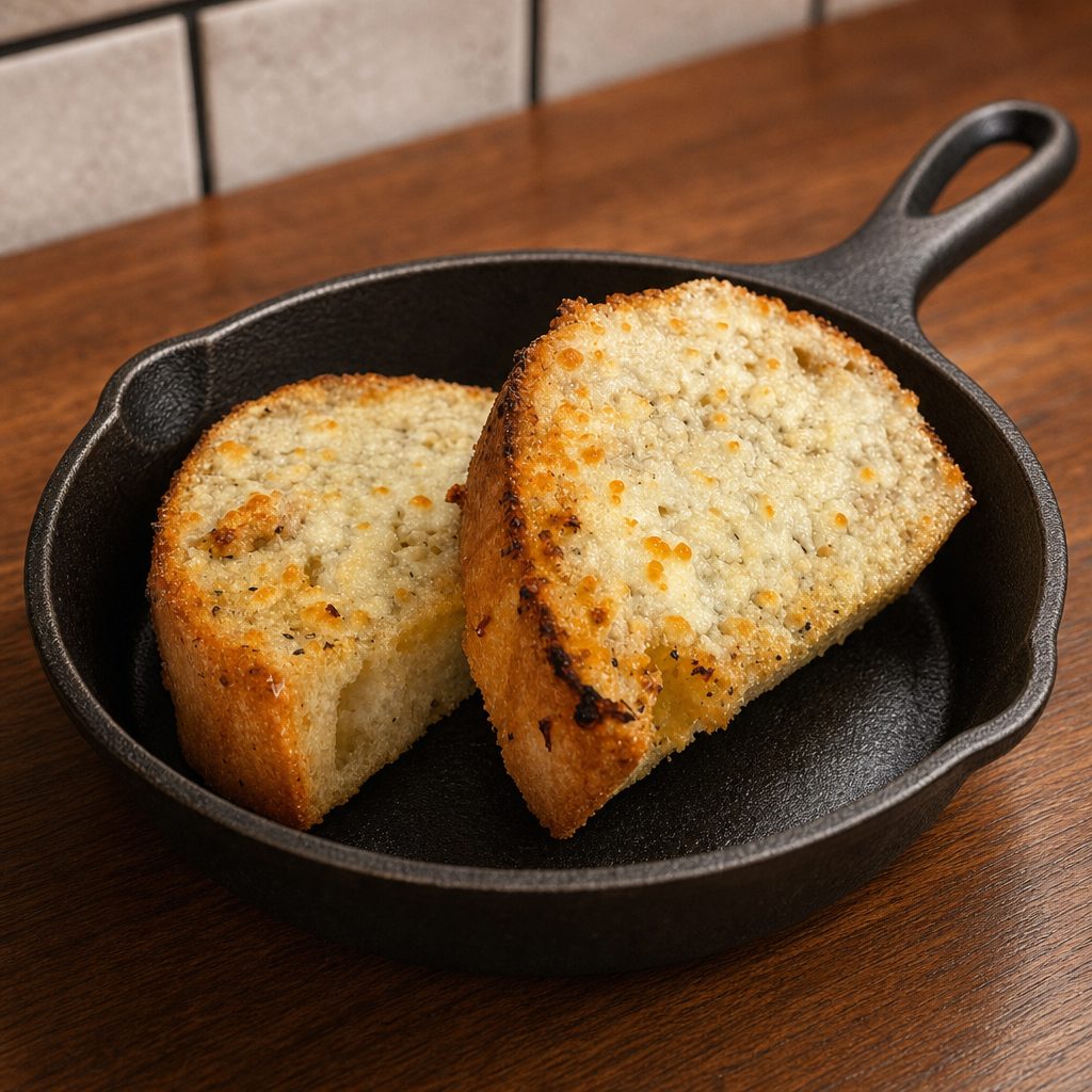 Crispy Parmesan Garlic Bread.