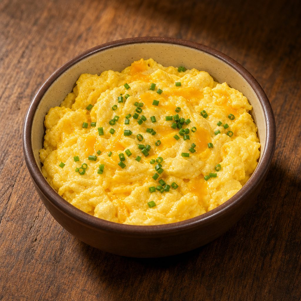 Scrambled Eggs w/ Cheese.