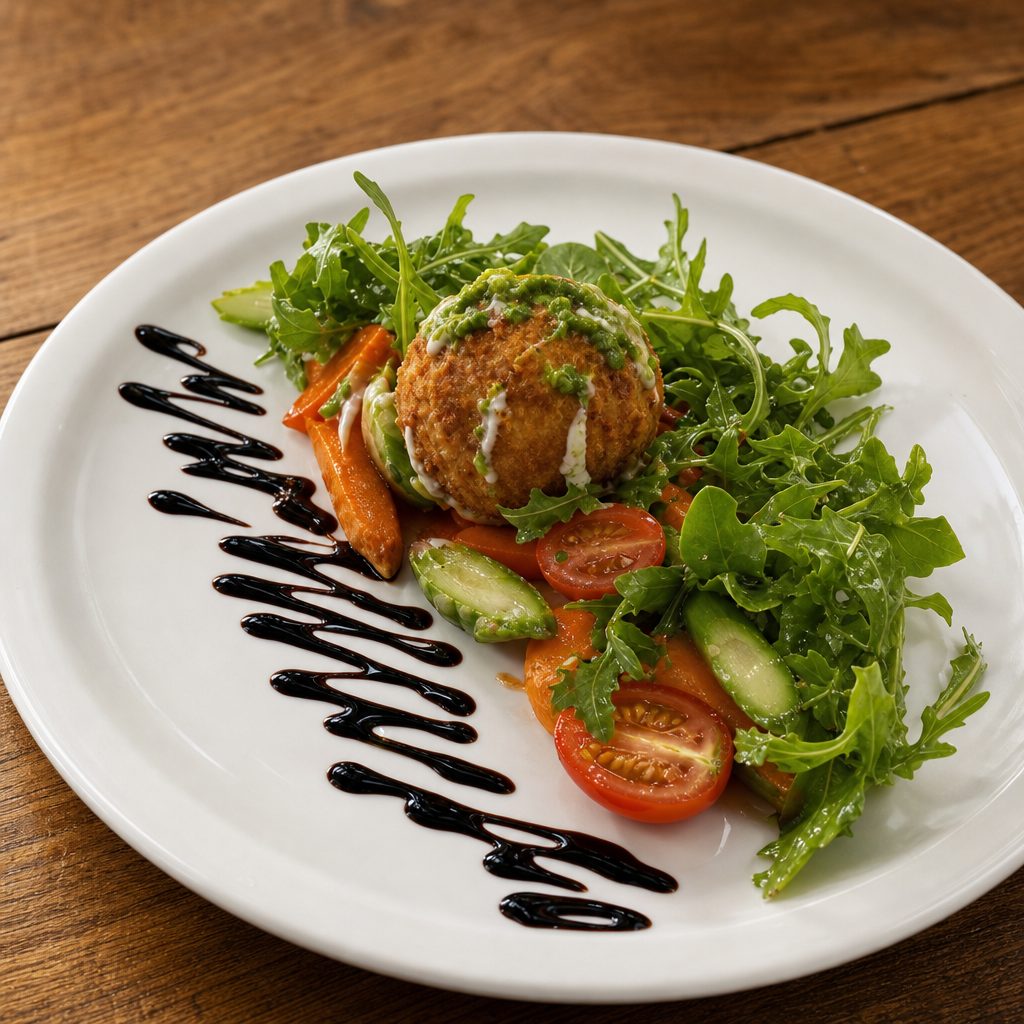Fried Burrata Salad.