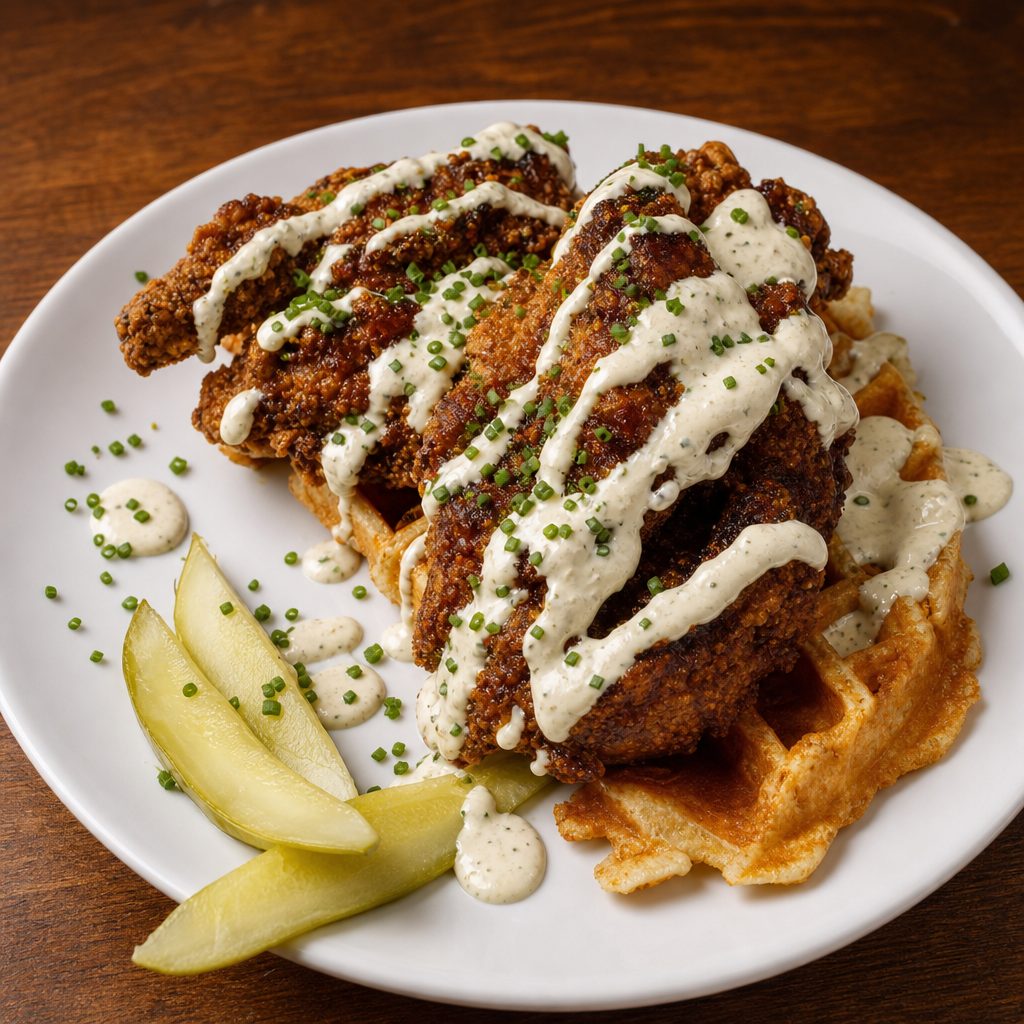 Nashville Hot Fried Game Hen.